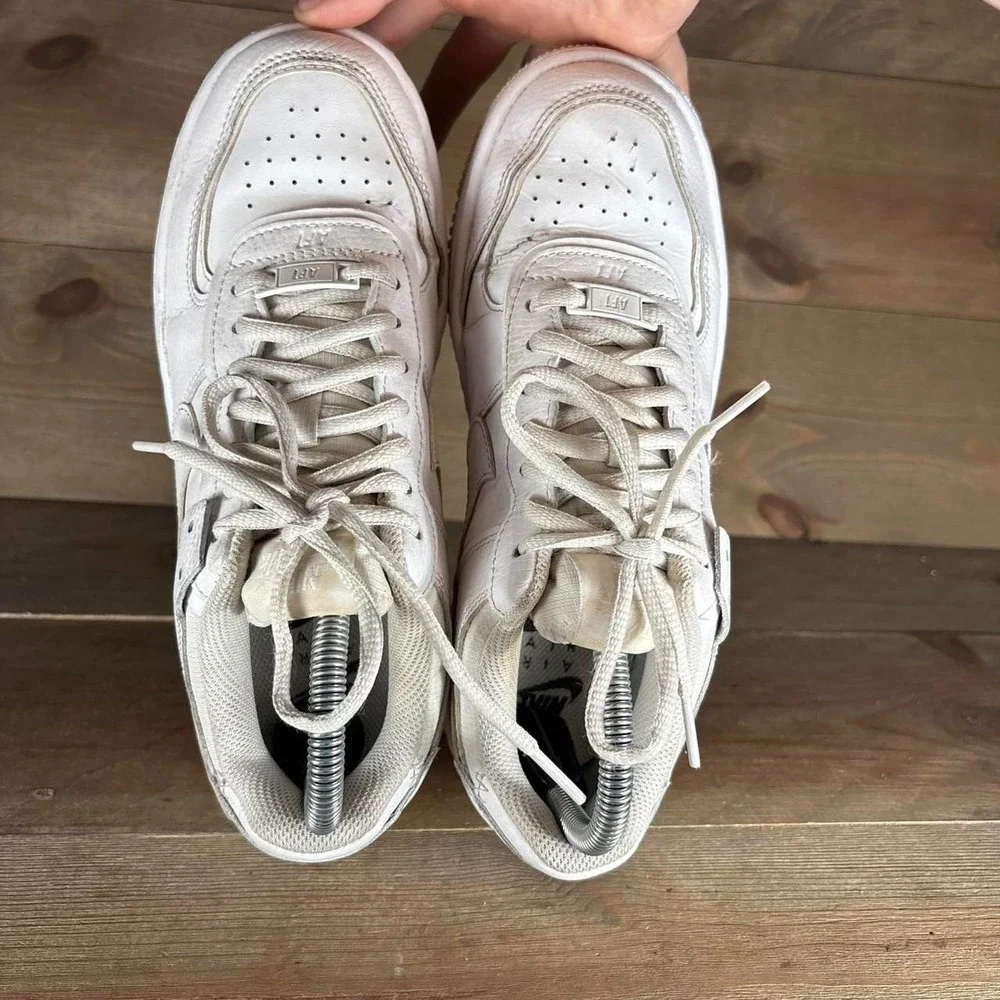 nike air force one shadow womens size 7 shoes white leather comfort sneakers